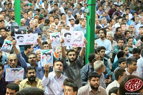 حضور دکتر احمدی نژاد در جمع مردم بافق