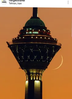 تصویر منتخب نشنال جئوگرافی از غروبی زیبا در#تهران#برج_میل