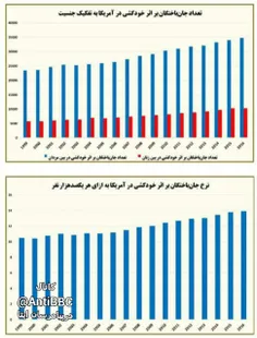 ۱.۴ میلیون خودکشی در آمریکادر یک سال!