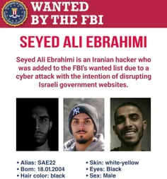 سید علی ابراهیمی تحت تعقیب FBI