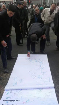🔴 امضای طومار توسط دانشجویان استان البرز در اعتراض به هزی