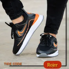 کفش مردانه مدل Rojer (مشکی نارنجی)