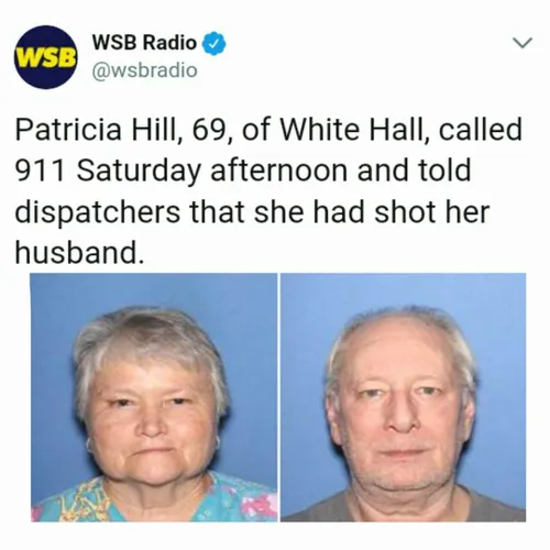 پاتریسیا هیل پیرزن 69 ساله آمریکایی شوهرش را بخاطر خرید ف