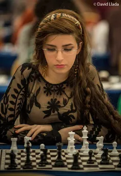 حضور #بدون_حجاب درسا درخشانی شطرنج باز زن ایرانی در مسابق