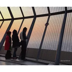 On the #Milad tower deck shortly before the #sunset. | 17