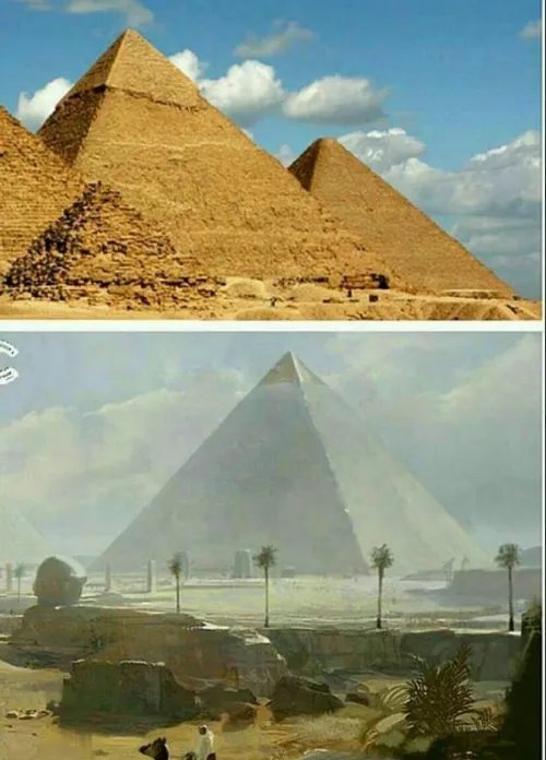 اهرام مصر دراصل با سنگهای آهکی صیقلی پوشیده شده بودند که 
