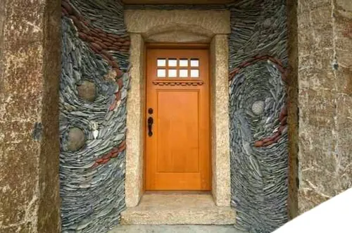 تزیین نمای بیرون و داخلی خانه با سنگ