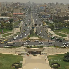 The #Azadi ave seen from the Azadi tower - facing east | 