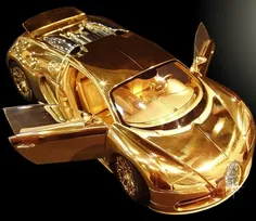 ماشین بوگاتی از طلا