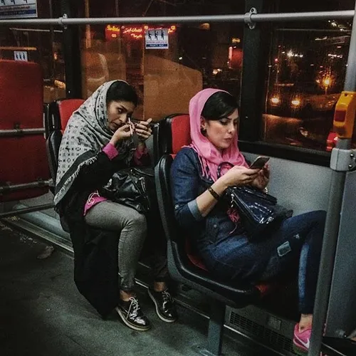 Women-Only section of a public bus. Tehran, Iran. Photo b