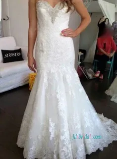 لباس عروسی پری دریایی توری عزیزم  Item: H1075 Gorgeous sw