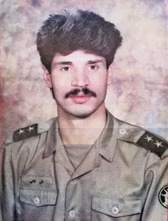 علی دایی وقتی سرباز بود.