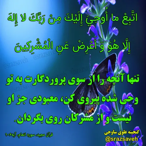 کلام وحی روزی یک آیه از قرآن مجید