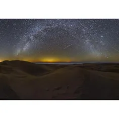 Night sky over Maranjab and salt lake. #kashan 