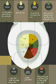 رنگ ادرارتون میگه ....