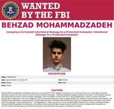 🔴بهزاد محمدزاده تحت تعقیب FBI قرار گرفت.