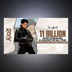 جونگکوک به بیش از ۱۱ میلیارد استریم صوتی در جهان رسید 