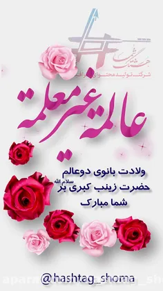 🌹سالروز ولادت حضرت زینب کبری(س) و روز پرستار مبارک باد🌹