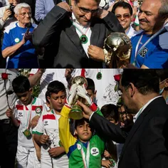 مسابقه فوتبال جام جهانی کوچک عصر یکشنبه با حضور سید حسن ق