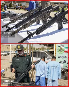 اسلحه تمام اتوماتیک اوباش که توسط پلیس فارس کشف و ضبط شده
