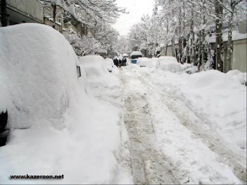 تهران پوشیده از برف
