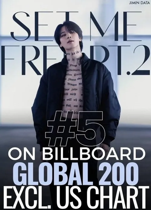 موزیک “Set Me Free Pt.2” با رتبه 5 در چارت Billboard Glob