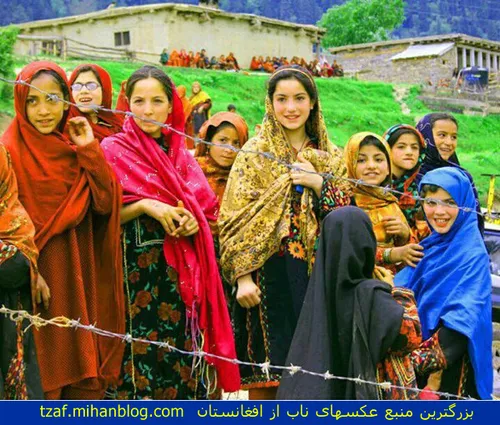 دختران روستایی افغان
