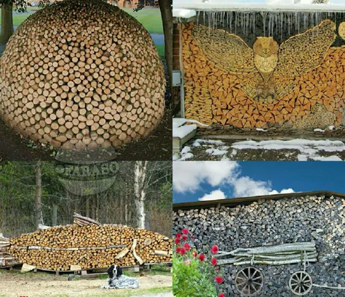 چوب ها و هیزم های بریده شده از درختان می توانند به یک اثر