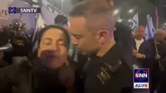 ضرب و شتم وحشیانه زن معترض توسط پلیس اسرائیل