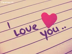 I LOVE YOU...