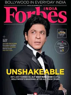 شاهرخ خان در صدر لیست برترینهای مجله @Forbes 