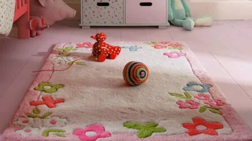 طرح های عروسکی و جدید فرش اتاق کودک ایده دکوراسیون خلاقان