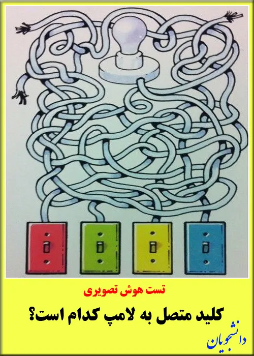 کلید لامپ کدوم رنگه؟