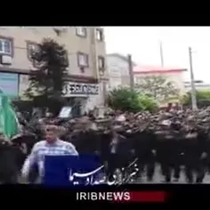 🎥 تشییع پیکر شهید مدافع امنیت محسن حسین‌نیا در بابل