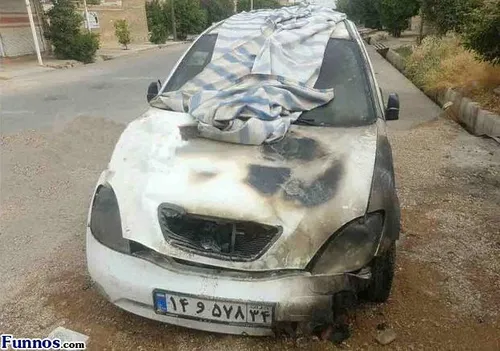 خودروی بازیکن معروف تیم استقلال خوزستان را به عمد آتش زدن