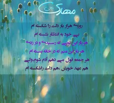 🌾 روزی هزاربار دلت را شکسته ام