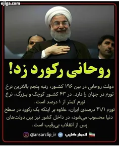 روحانی رکورد زد !