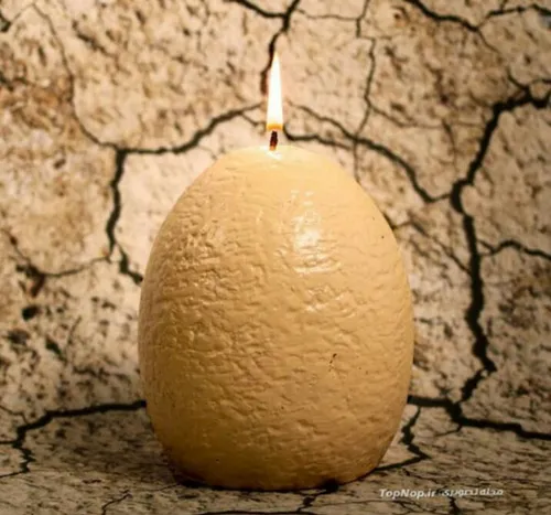 هنر شمع دکور تخم مرغی