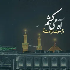 در حسرت زیارت تو ،آه می کشم...