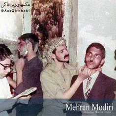 تصویر قدیمی از مهران مدیری در حال گریم #هنرمندان