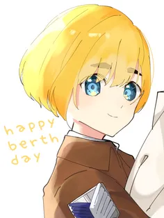 #Happy_Birthday🎉 🎉 🎈  #armin_arlert😇 😙 🌊 💫 😻  #attack_fan