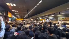 ندای «لبیک یا حیدر» مردم در مترو تهران