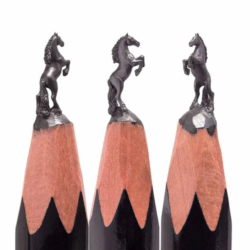 خلاقیت هنر مجسمه های مدادی