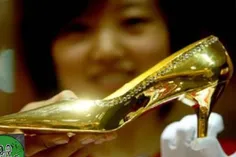رونمایی از#کفش طلای 40 هزار دلاری در چین