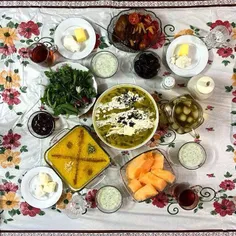 Common items of an Iranian #Iftar meal. Iftar is the even