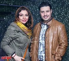 جواد عزتی با همسرش