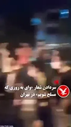 میان بیرون فریاد میزنن وای به روزی که مسلح شویم ، بعد که 