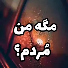 مگه من مردم ......