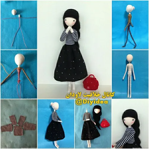 🔴 آموزش ساخت عروسک با سیم مفتول و کاموا و پارچه
