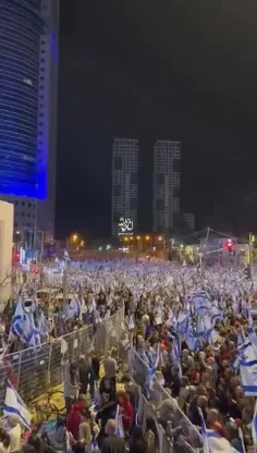 🚨 سیل جمعیت معترضان اسرائیلی برای چندمین شب پیاپی به خیاب